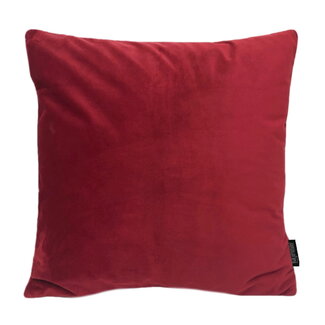 Gek op kussens! Velvet Dunkelrot Kissenbezug | 45x45 cm | Polyester