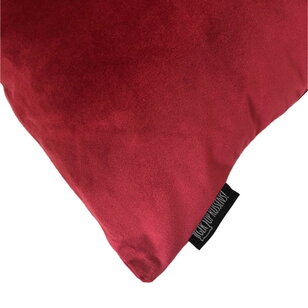 Velvet Dunkelrot Kissenbezug | 45x45 cm | Polyester