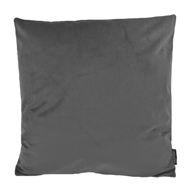 Velvet Donkergrijs | 45 x 45 cm | Kussenhoes | Polyester