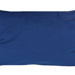 Velvet Donkerblauw Kussenhoes | 30x50 cm | Polyester
