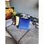 Velvet Donkerblauw Kussenhoes | 45x45 cm | Polyester