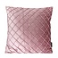 Gek op kussens! Velvet Cross Roze | 45 x 45 cm | Kussenhoes | Velvet/Polyester