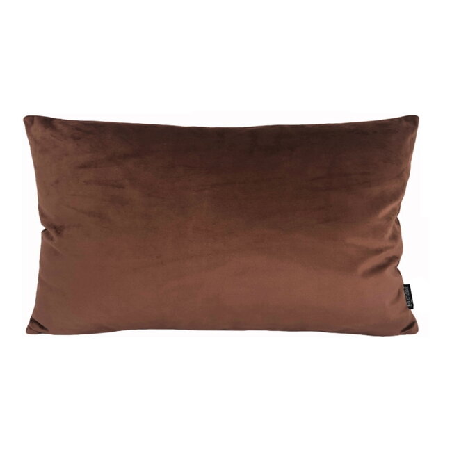 Velvet Bruin Long | 30 x 50 cm | Kussenhoes | Polyester