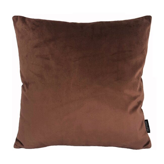 Velvet Bruin | 45 x 45 cm | Kussenhoes | Velvet/Polyester