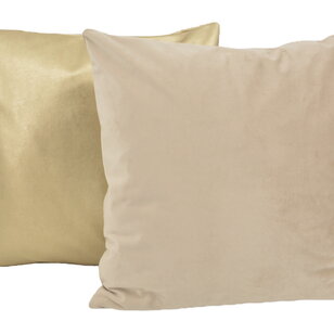 Velvet Beige Kussenhoes | 45x45 cm | Polyester