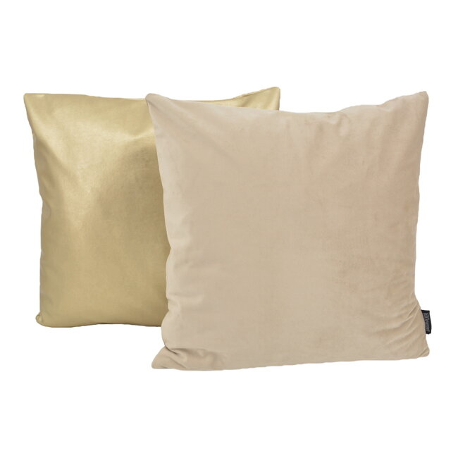 Velvet Beige Kussenhoes | 45x45 cm | Polyester