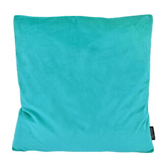 Gek op kussens! Velvet Aqua Blauw | 45 x 45 cm | Kussenhoes | Polyester