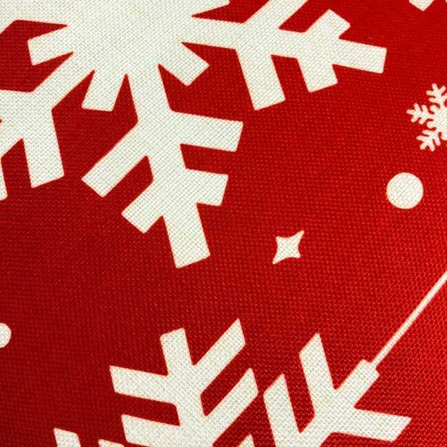 Sneeuwvlokken Kussenhoes | 45x45 cm | Katoen/Linnen