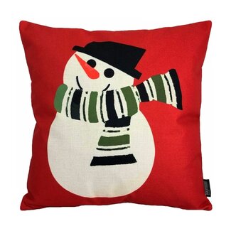 Gek op kussens! Sneeuwpop Kissenbezug | 45x45 cm | Baumwolle/Leinen