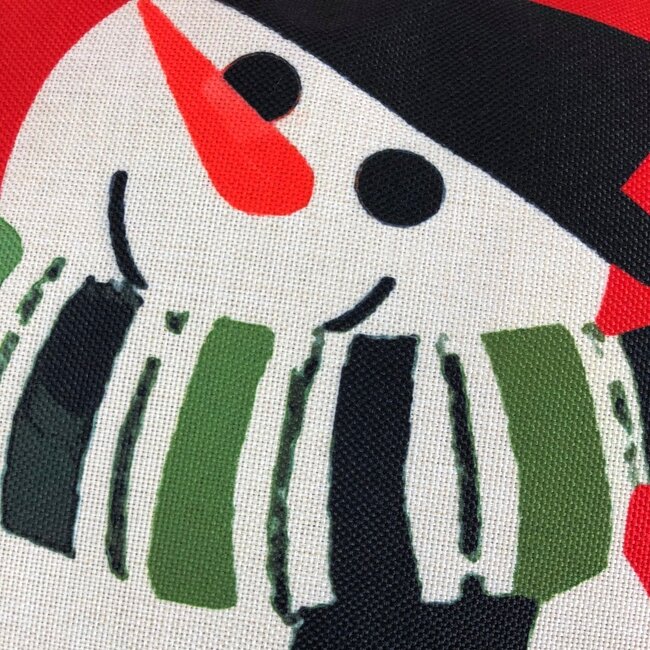 Sneeuwpop Kissenbezug | 45x45 cm | Baumwolle/Leinen