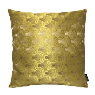 Gek op kussens! Jacquard Shell Goud / Geel | 45 x 45 cm | Kussenhoes | Jacquard