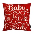Baby It's Cold Outside Kussenhoes | 45x45 cm | Katoen/Linnen
