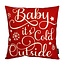 Gek op kussens! Baby It's Cold Outside Kussenhoes | 45x45 cm | Katoen/Linnen