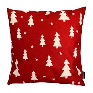 Gek op kussens! Kerstbomen Kussenhoes | 45x45 cm | Katoen/Linnen