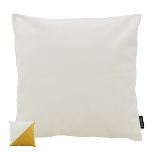 Velvet 2 Tone - Cream/Yellow Kissenbezug | 45x45 cm | Polyester