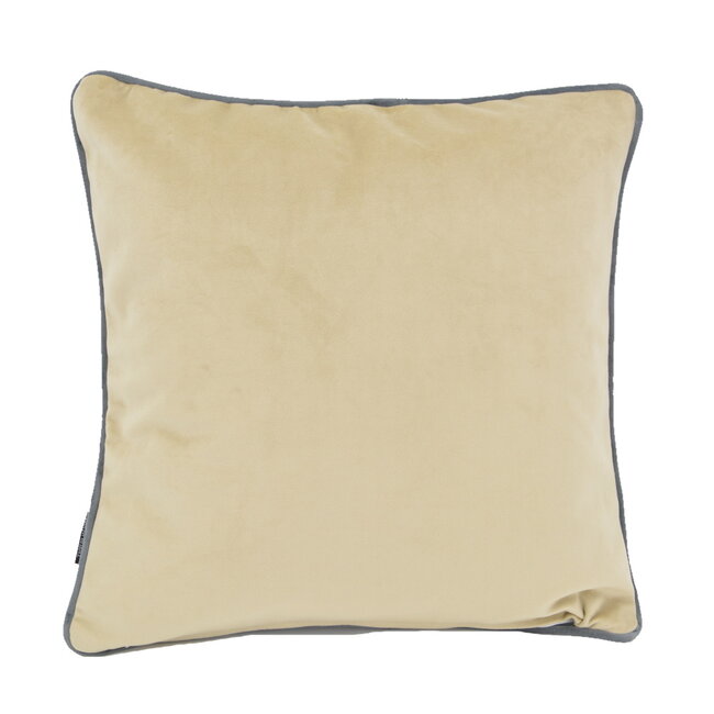 Jacquard Velvet White Flower Kussenhoes | 45x45 cm | Velvet/Polyester