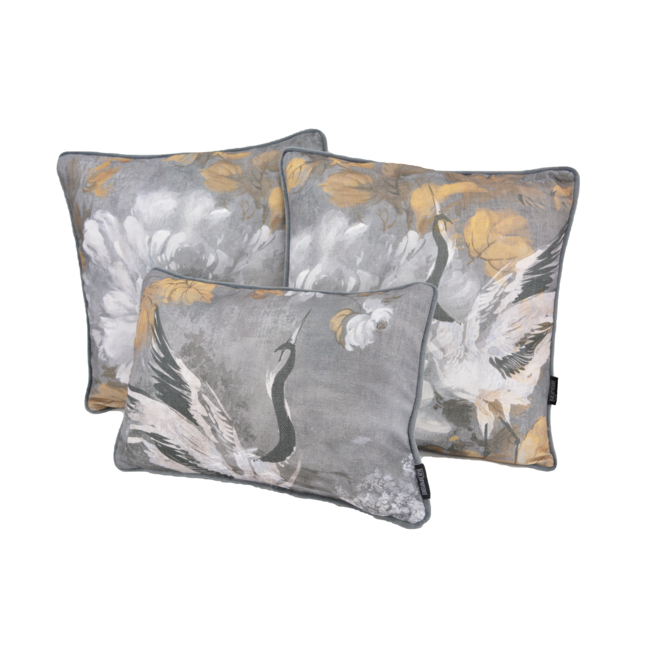 Jacquard Velvet White Flower | 45 x 45 cm | Kussenhoes | Velvet/Polyester