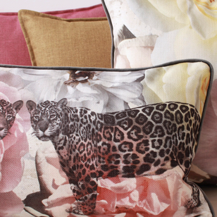Jacquard Velvet Leopard Kussenhoes | 30x50 cm | Velvet/Polyester