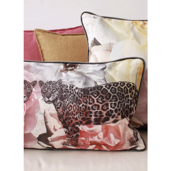 Jacquard Velvet Leopard | 30 x 50 cm | Kussenhoes | Velvet/Polyester