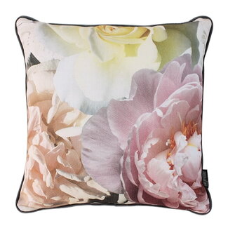 Gek op kussens! Jacquard Velvet Flowers Kussenhoes | 45x45 cm | Velvet/Polyester