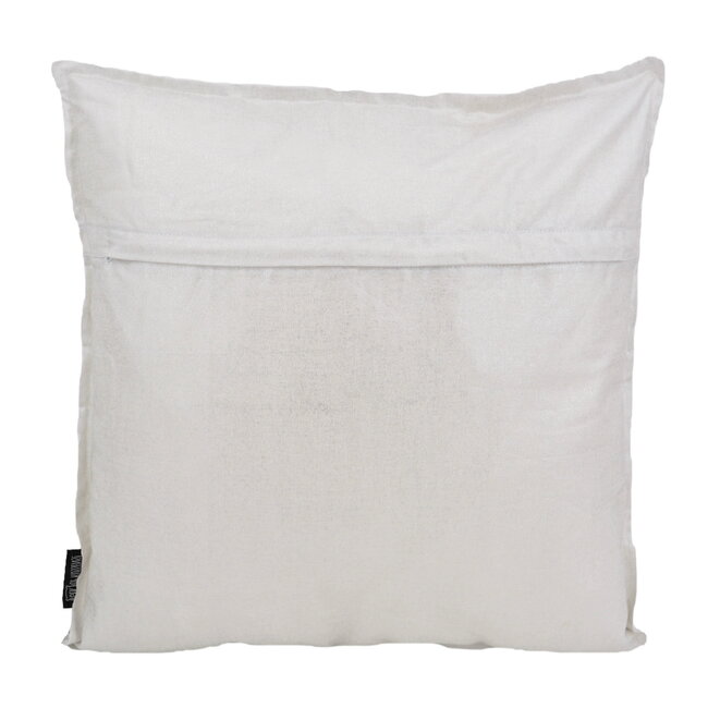 Grey/Silver Metallic Kussenhoes | 45x45 cm | Katoen