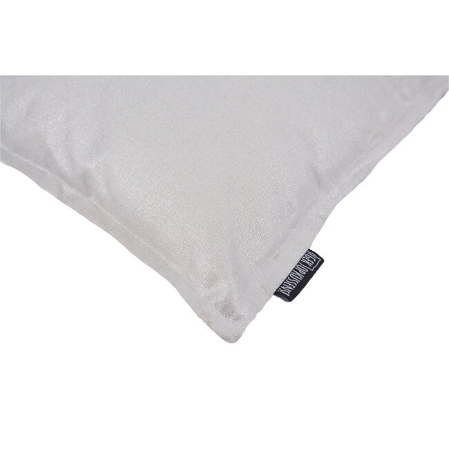 Grey/Silver Metallic Kussenhoes | 45x45 cm | Katoen