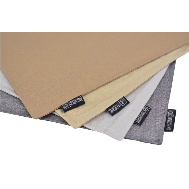 Grey/Silver Metallic Kussenhoes | 45x45 cm | Katoen