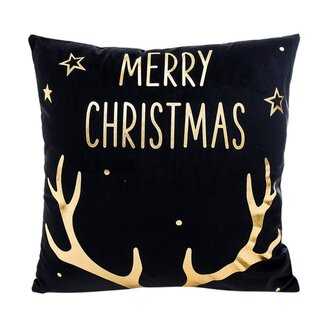 Gek op kussens! Christmas Reindeer | 45 x 45 cm | Kussenhoes | Katoen/Polyester