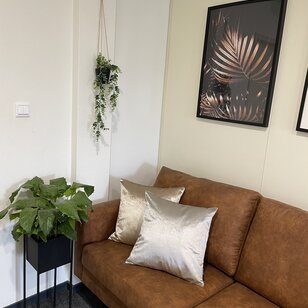 Velvet Zilver Kussenhoes | 45x45 cm | Polyester