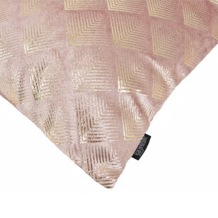 Velvet Glossy Zoi Rosa Kissenbezug | 45x45 cm | Polyester