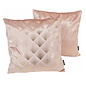 Velvet Glossy Zena Rosa Kissenbezug | 45x45 cm | Polyester