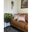 Velvet Glossy Zena Roze Kussenhoes | 45x45 cm | Polyester