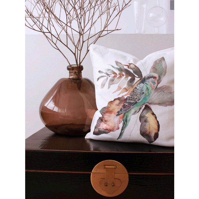 Jacquard Bird Kissenbezug | 45x45 cm | Jacquard/Baumwolle