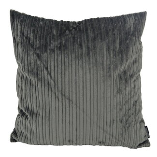 Gek op kussens! Corduroy Velvet Donkergrijs | 45 x 45 cm | Kussenhoes | Polyester