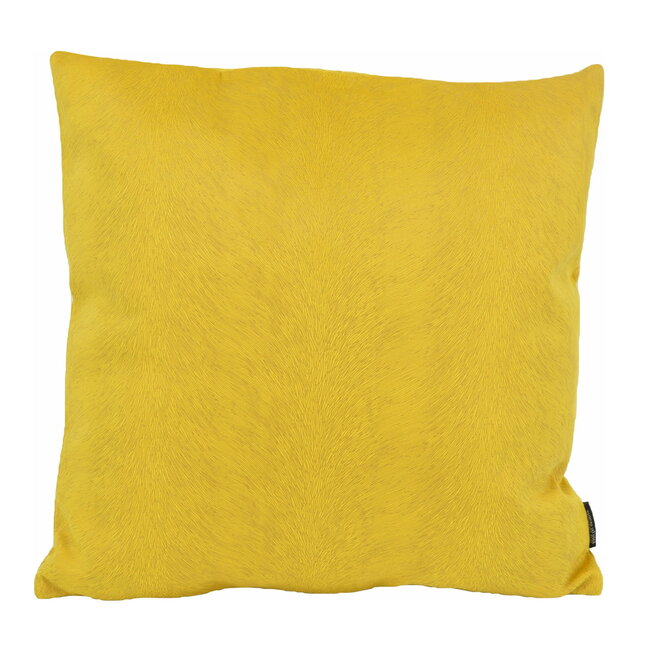 Fox Velvet Geel | 45 x 45 cm | Kussenhoes | Acryl / Polyester