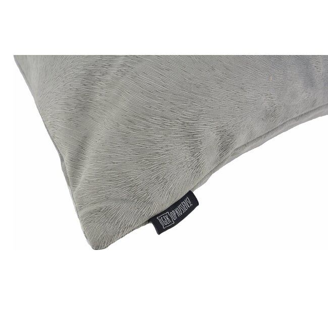 Fox Velvet Grijs | 45 x 45 cm | Kussenhoes | Acryl / Polyester