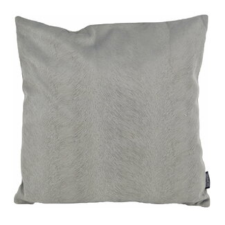 Gek op kussens! Fox Velvet Grau Kissenbezug | 45x45 cm | Acryl/Polyester