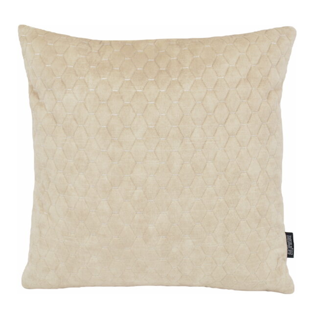 Nera Velvet Beige | 45 x 45 cm | Kussenhoes | Polyester