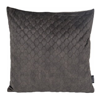 Gek op kussens! Nera Velvet Darkgrey Kissenbezug | 45x45 cm | Polyester