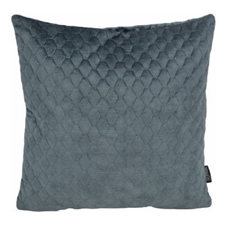 Gek op kussens! Nera Velvet Steel Blue | 45 x 45 cm | Kussenhoes | Polyester