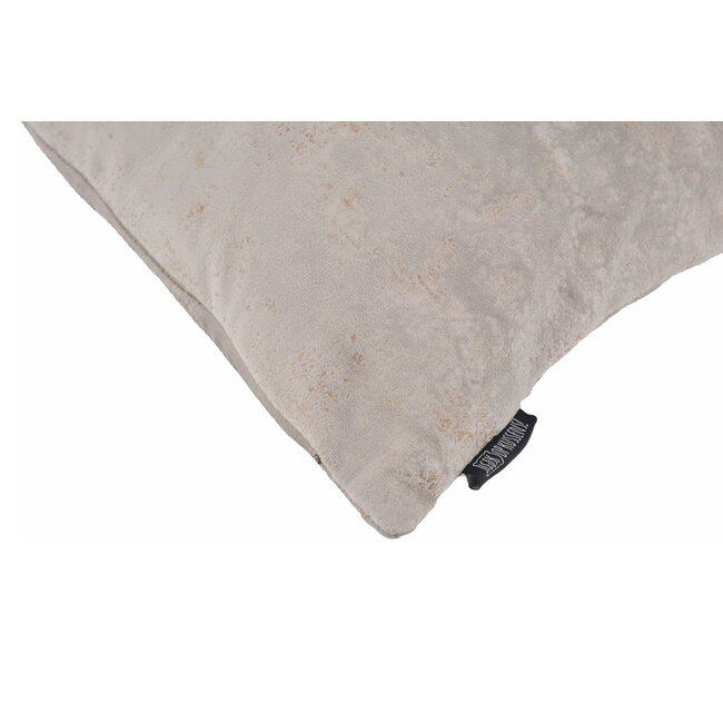Flo Gold Velvet Grau Kissenbezug | 45x45 cm | Polyester