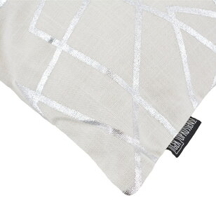 Azra Silver/White Kussenhoes | 45x45 cm | Katoen