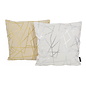 Azra Silver/White Kussenhoes | 45x45 cm | Katoen