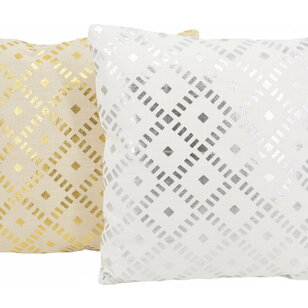 Dido Silver/White Kussenhoes | 45x45 cm | Katoen