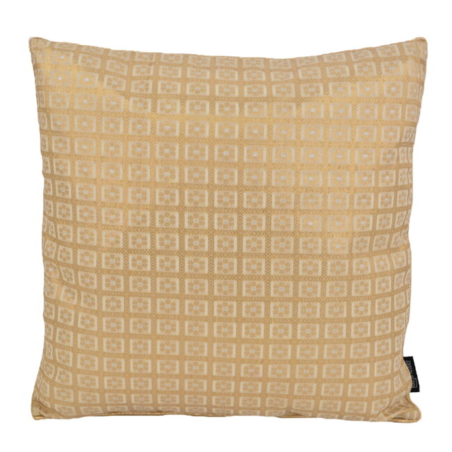 Elvi Beige / Gold | 45 x 45 cm | Kussenhoes | Polyester