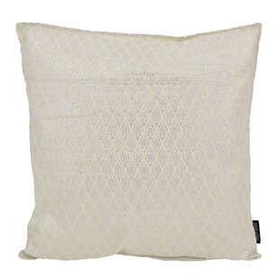 Hila Silver/White Kussenhoes | 45x45 cm | Polyester