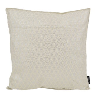 Gek op kussens! Hila Silver/White Kussenhoes | 45x45 cm | Polyester