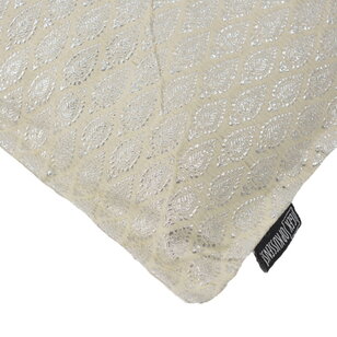 Hila Silver/White Kussenhoes | 45x45 cm | Polyester