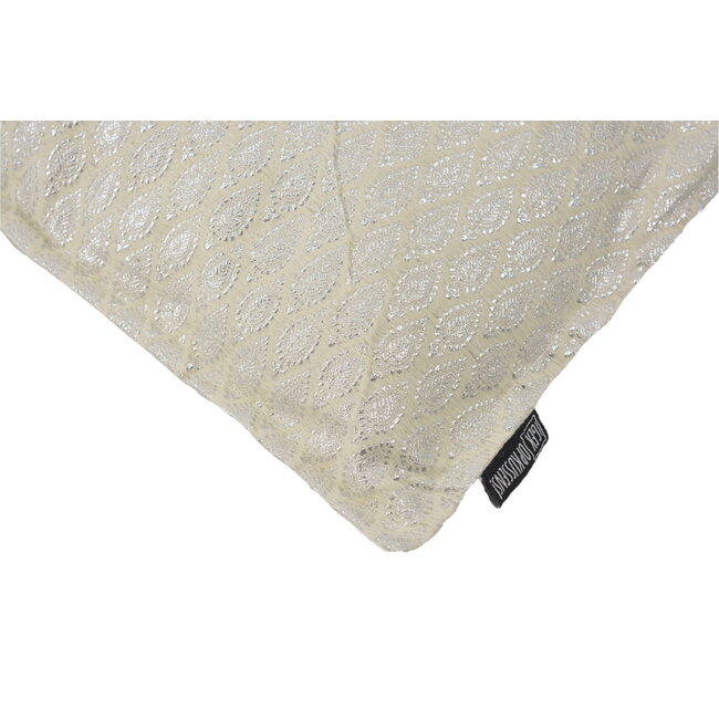 Hila Silver/White Kissenbezug | 45x45 cm | Polyester