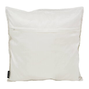 Hila Silver/White Kussenhoes | 45x45 cm | Polyester